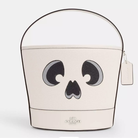 Coach Handbags - Coach Trick Or Treat Halloween Skeleton Ghost Bucket Bag